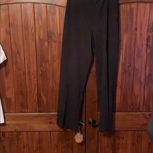 NWT Inc. wide leg black pants w/ side zipper.